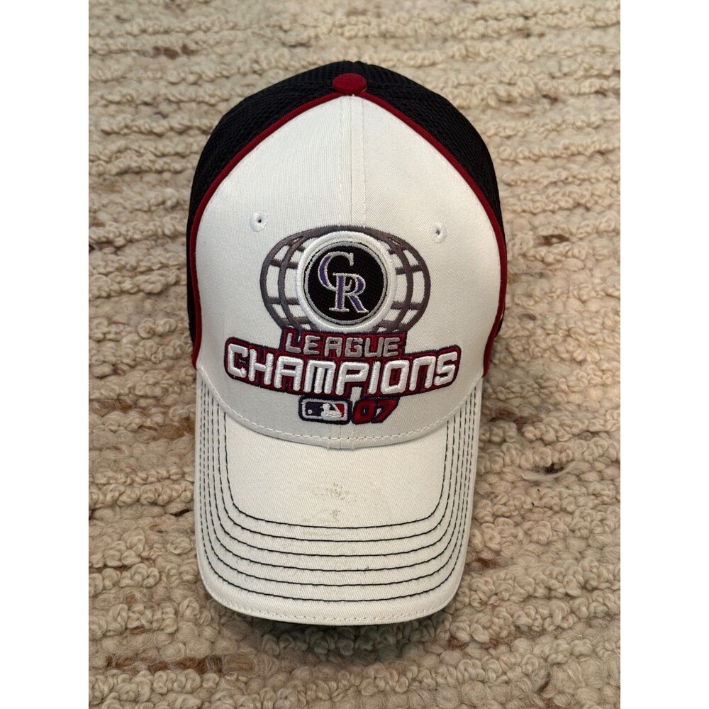 New Era Colorado Rockies 2007 League Champions Trucker Hat Mesh Cap OSFA MLB